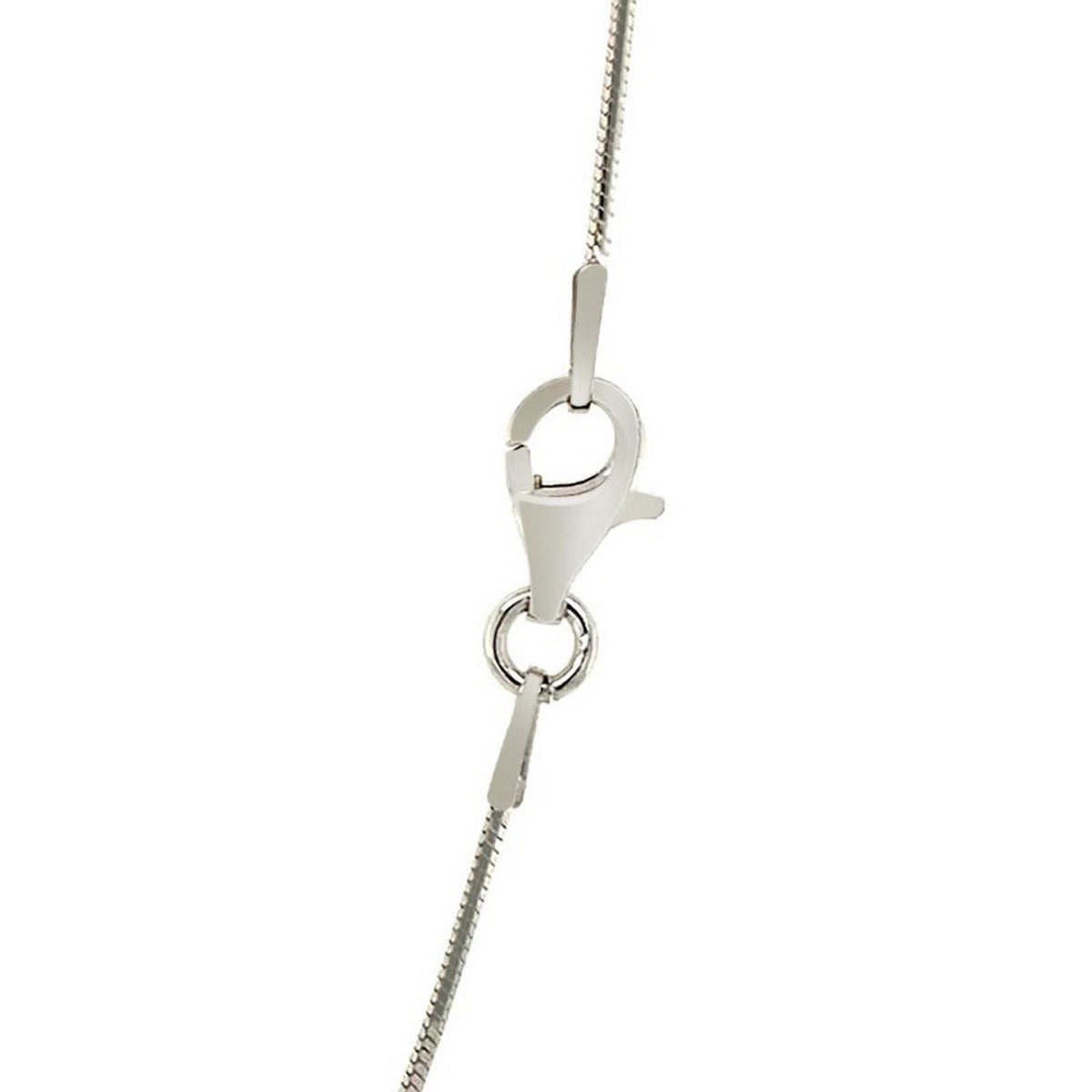 Sterling Silver Rhodium Plated Octagonal Snake Chain (0.90 mm)