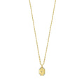 Sterling Silver Gold Plated Cubic Zirconia Octagonal Star Locket Necklace