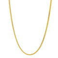 Sterling Silver Yellow Gold Plated Oval Snake Chain (3.30 mm)