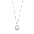 Sterling Silver Rhodium Plated Oval Vine Locket Necklace