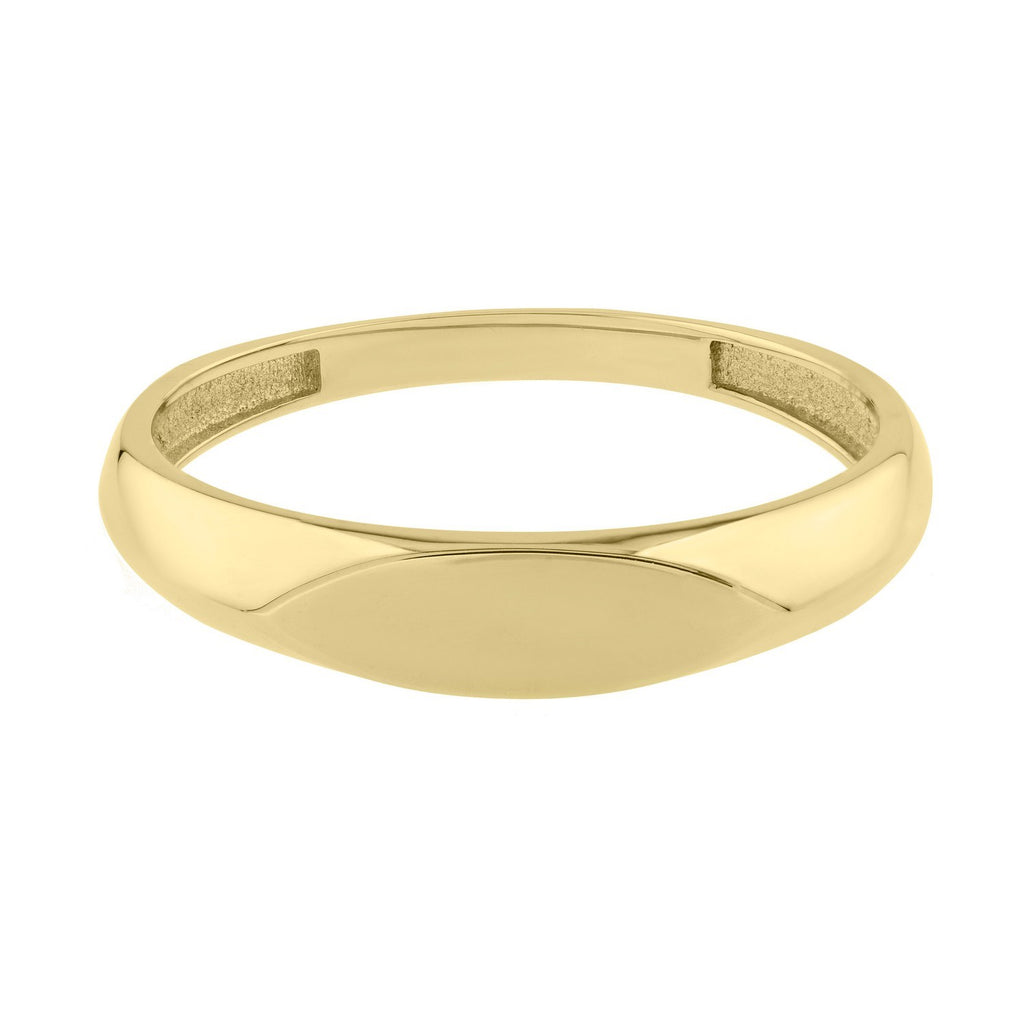 14K Yellow Gold Polished Sculpted Ring (3.00 mm)