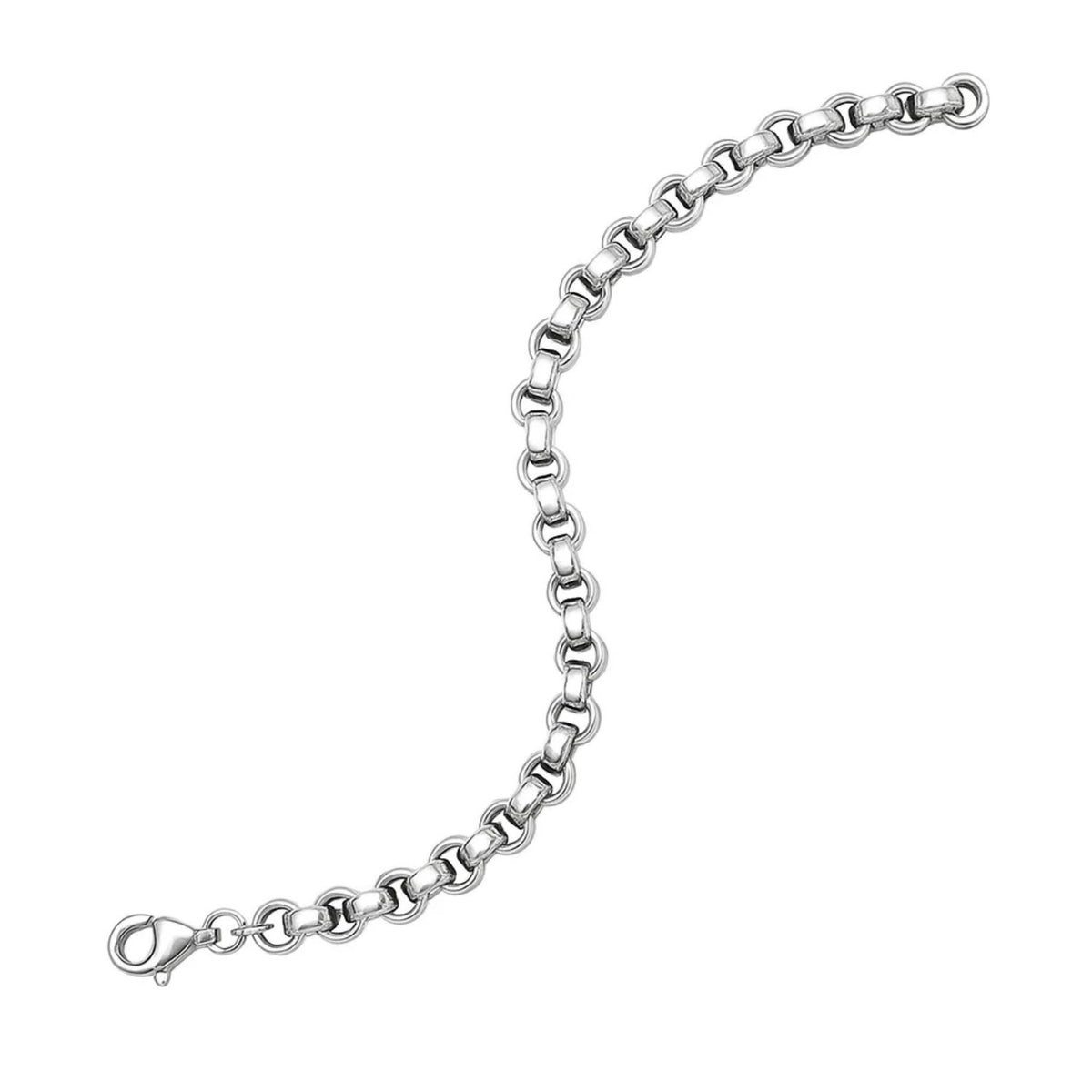 Sterling Silver Rolo Link Bracelet
