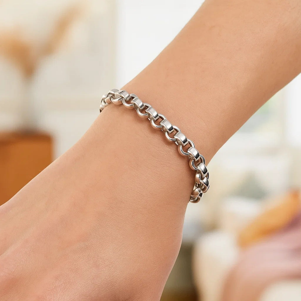 Sterling Silver Rolo Link Bracelet