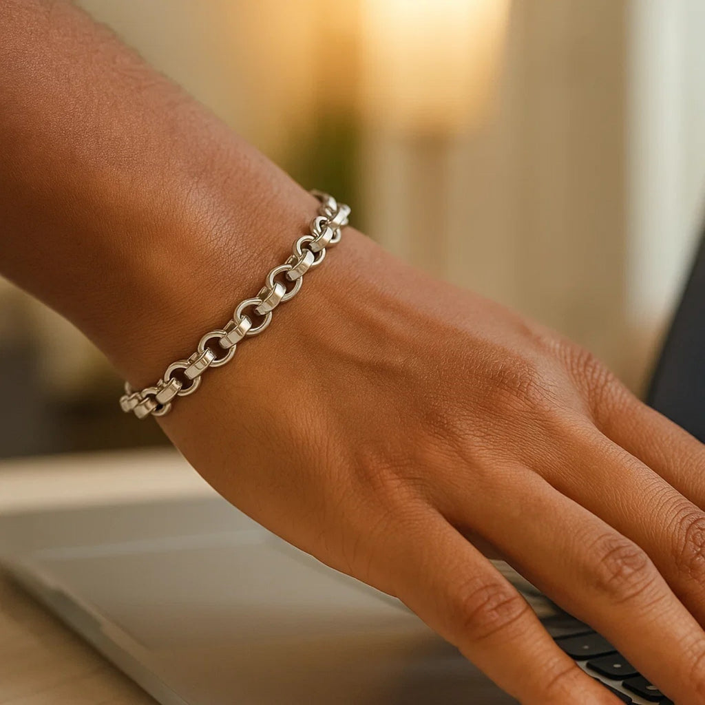 Sterling Silver Rolo Link Bracelet