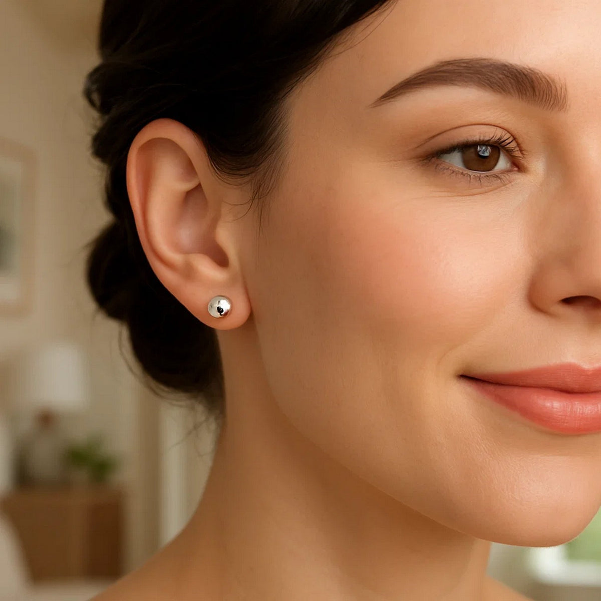 Sterling Silver Ball Stud Earrings (7.00 mm)
